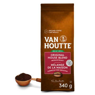 Van Houtte Original House Blend Decaf Medium Roast Ground Coffee