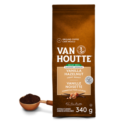 Van Houtte Vanilla Hazelnut Decaf Light Roast Ground Coffee