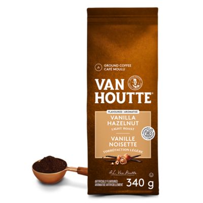 Van Houtte Café Vanille Noisette de Torréfaction Légère Moulu